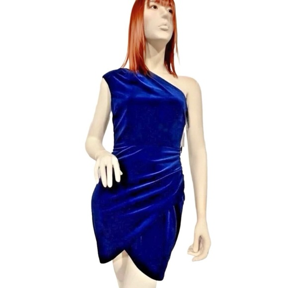 Blondie Nites Blue Size 5  Bodycon Dress NWT - Picture 2 of 3